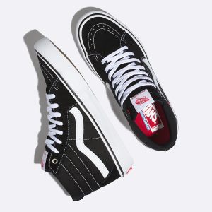 Vans Erkek Spor Ayakkabı Sk8-Hi Pro Siyah/Beyaz | 73125-307